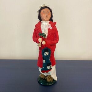 Buyers Choice Caroler; woman w/stocking